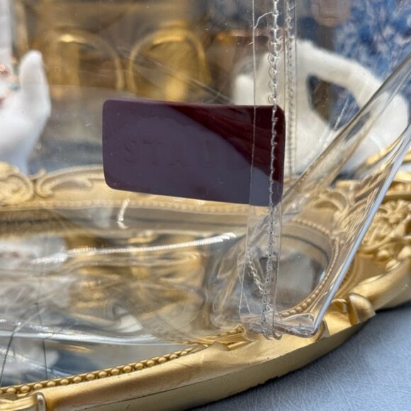 🆕 STAUD 🧿 NWOT Shirley Transparent Bag, Burgundy/Transparent *MISSING POUCH* - Picture 4 of 10